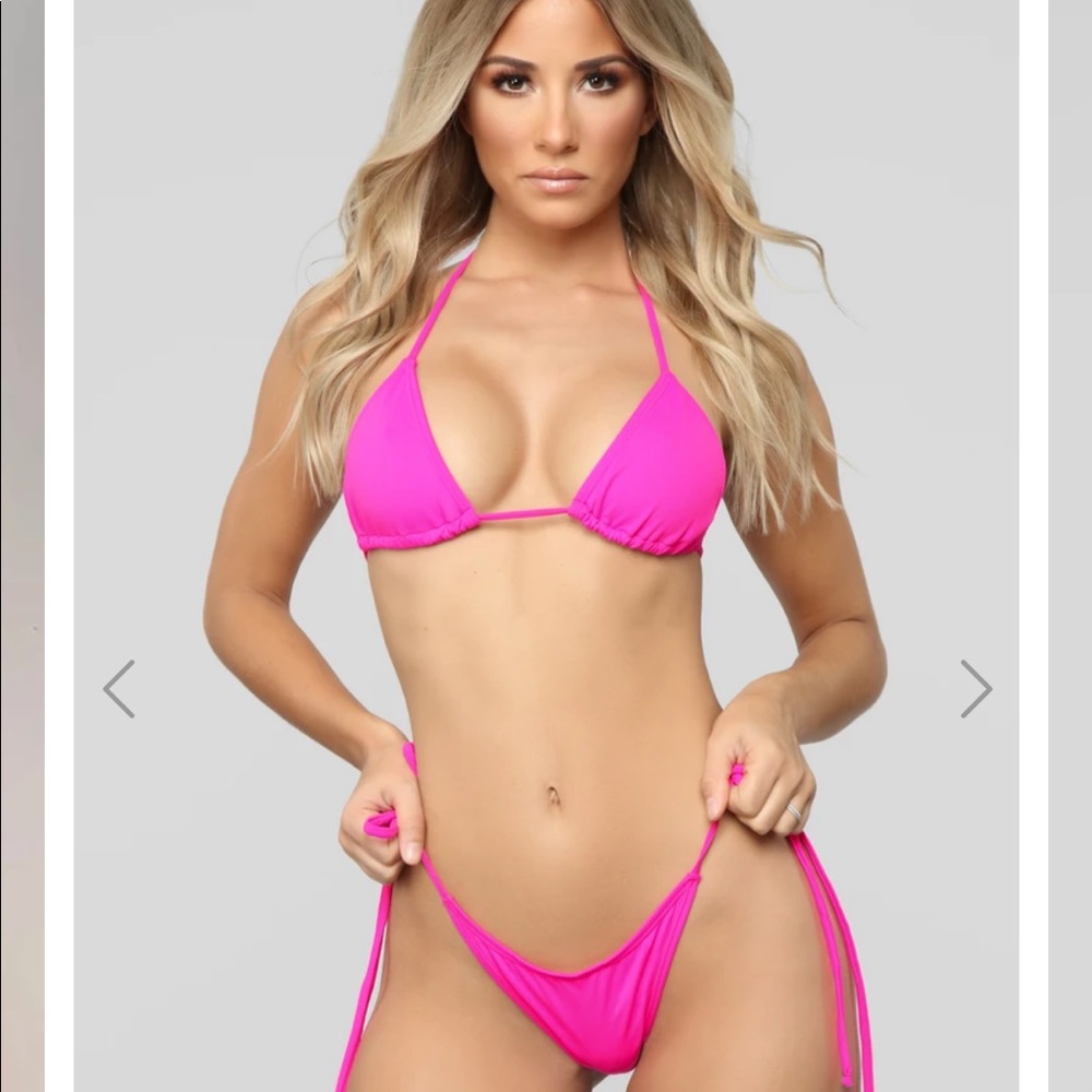 🛑SOLD🛑 NWT Fashion Nova Pink Bikini - Picture 1 of 10